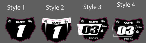 CUSTOM MOTOCUTZ PLATE DECAL