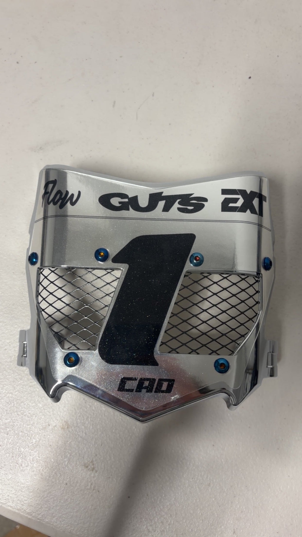 *Silver plates* Real Titanium Motocutz Vented Plate