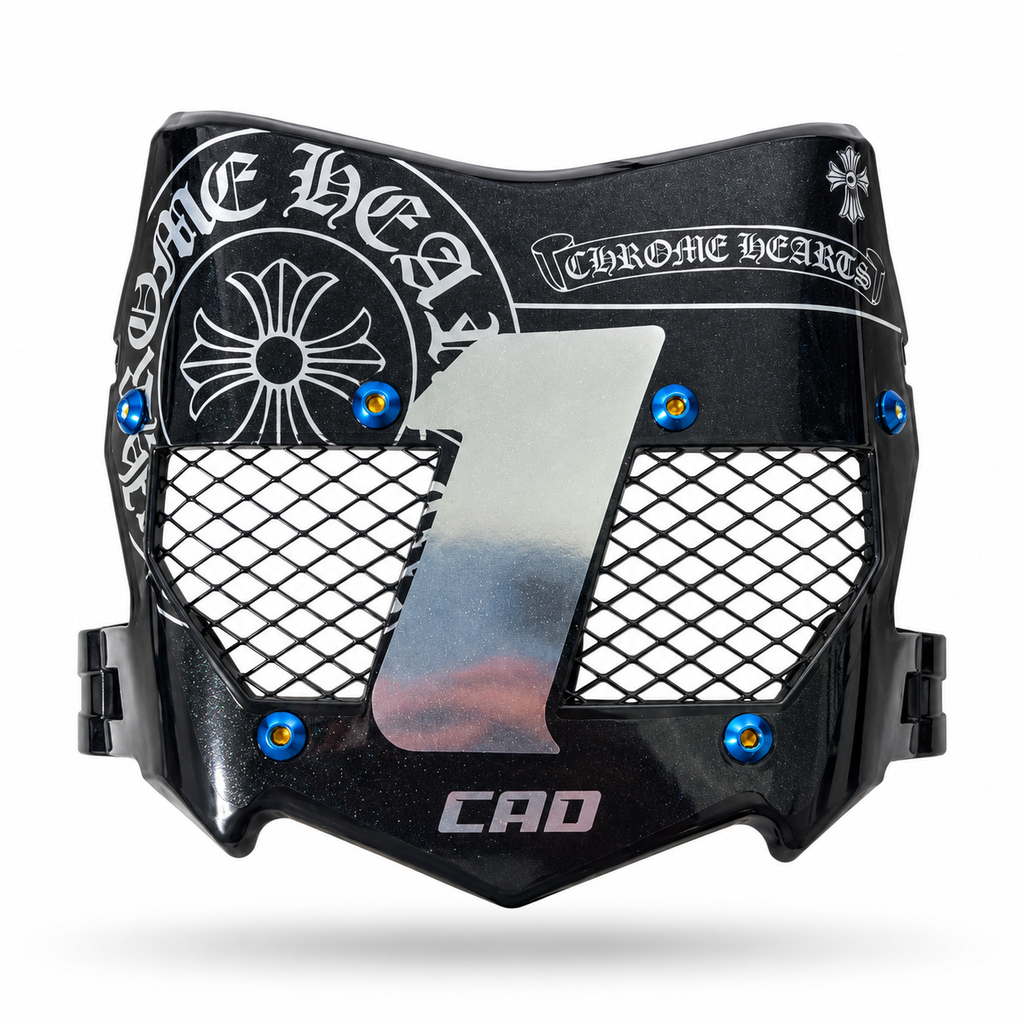 *Chrome Hearts* Real Titanium Vented Motocutz Vented Plate